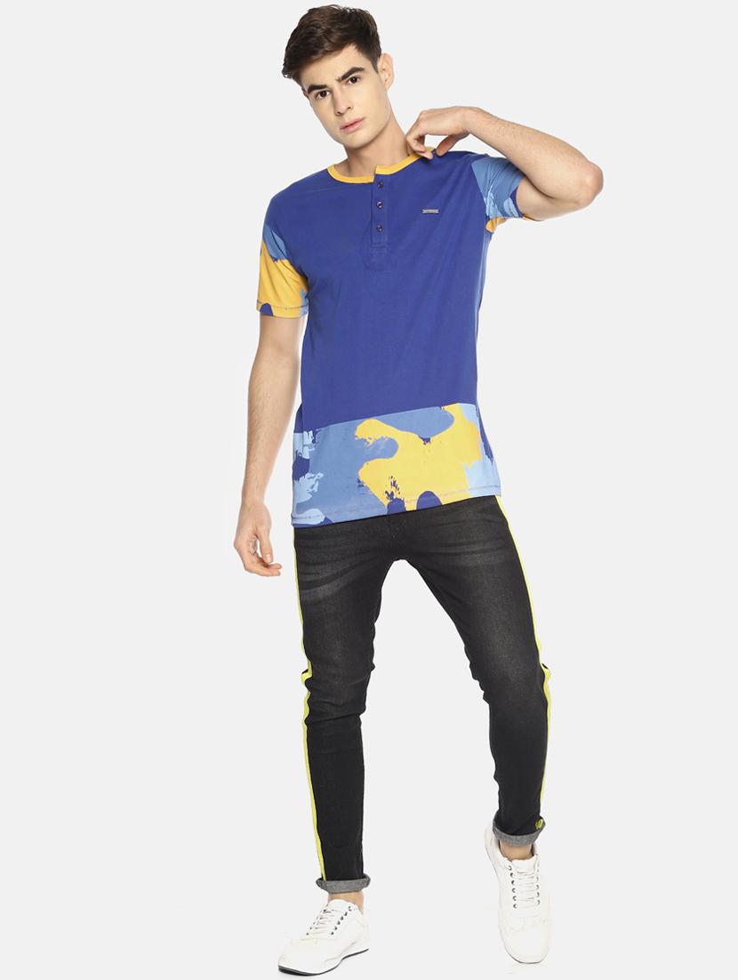 blue printed t-shirt - 16802146 - Zoom Image - 4