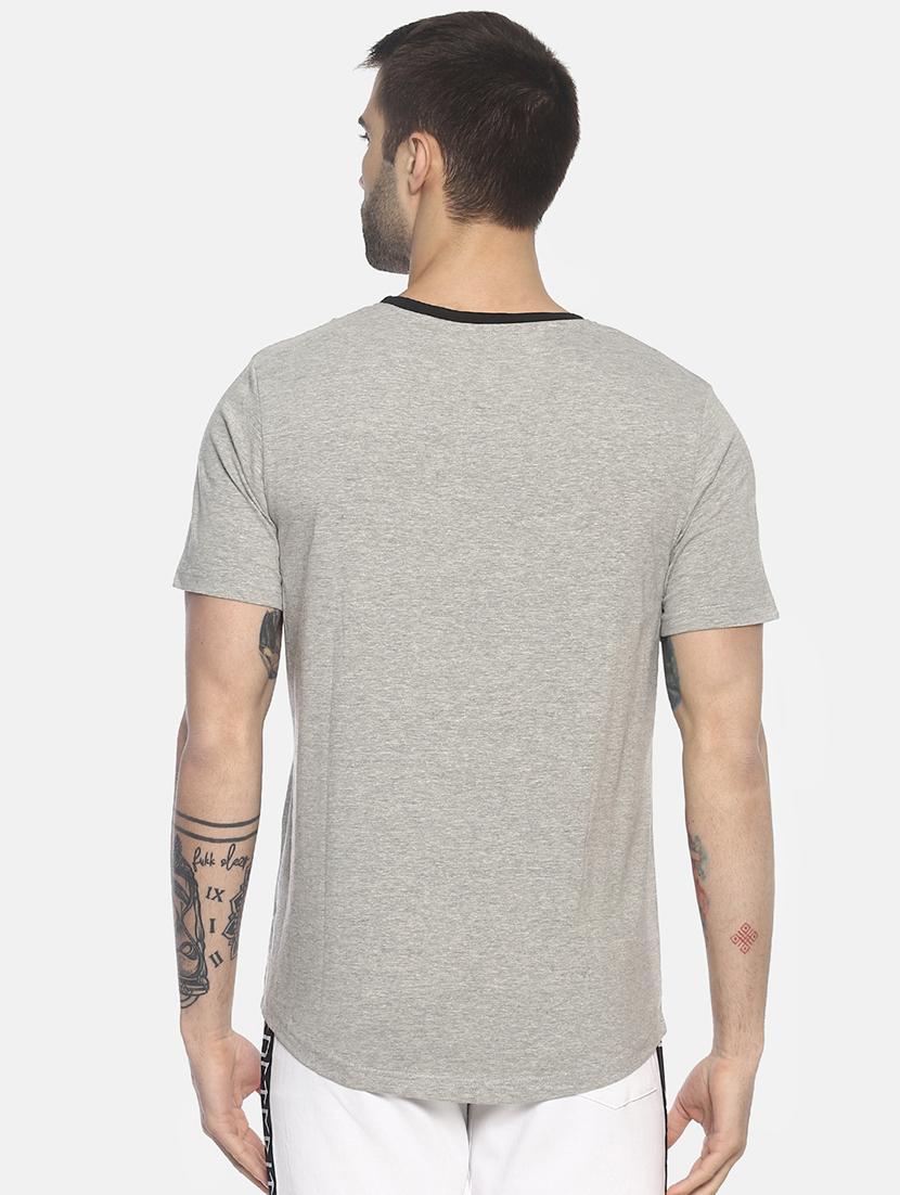 grey solid pocket t-shirt - 16802148 - Zoom Image - 3