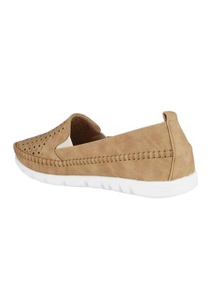 beige slip on loafers - 16802199 - Standard Image - 3