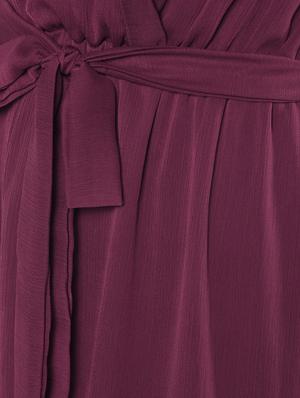 tie front sheer flared maxi dress - 16802303 - Standard Image - 5