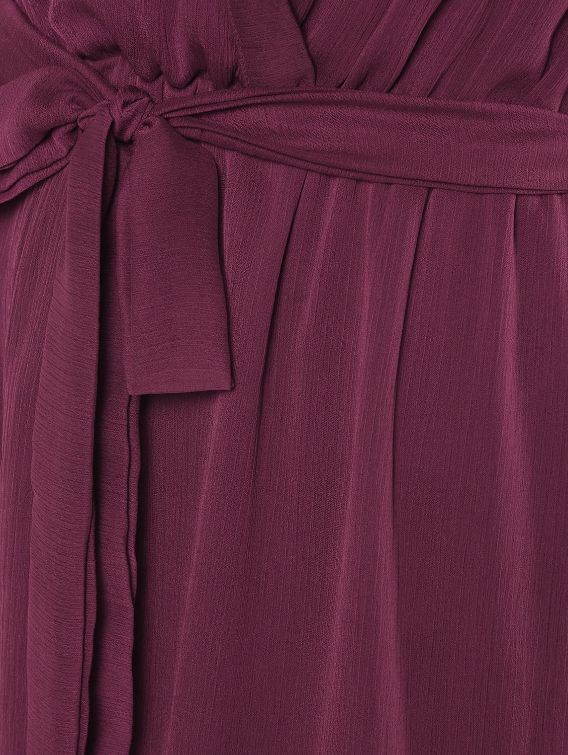 tie front sheer flared maxi dress - 16802303 - Zoom Image - 5