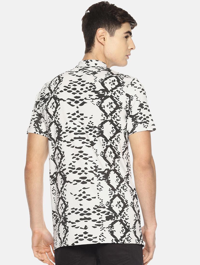 white printed t-shirt - 16802344 - Zoom Image - 3