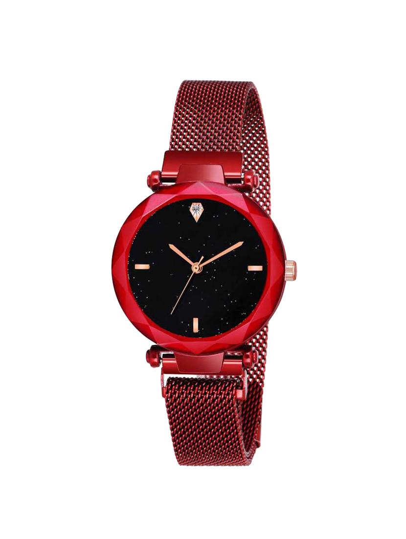 jay creation black magnet belt analog watch