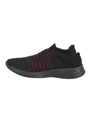 black fabric slip on sport shoes - 16803029 - Standard Image - 3