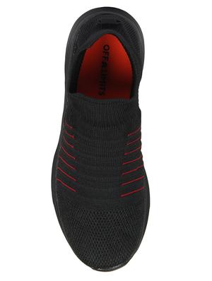 black fabric slip on sport shoes - 16803029 - Standard Image - 5