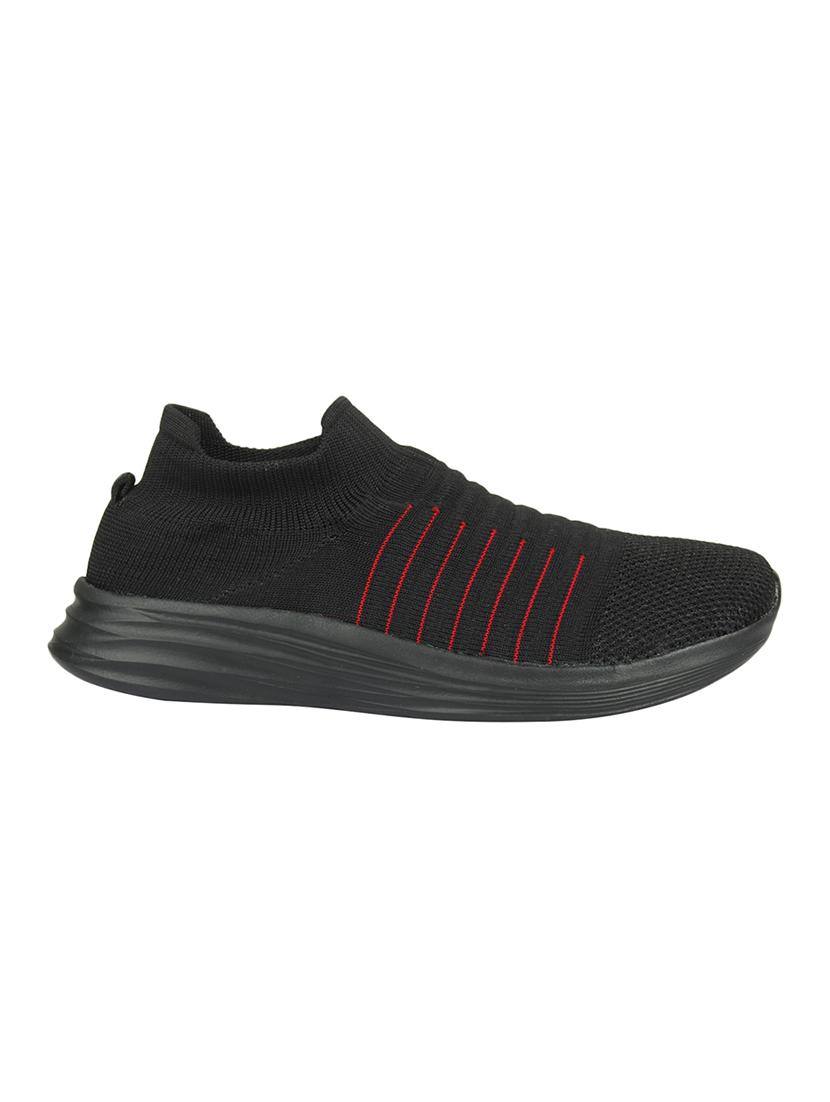 black fabric slip on sport shoes - 16803029 - Zoom Image - 2