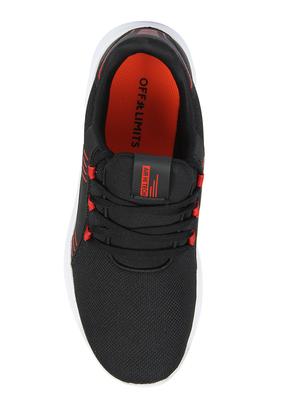 black fabric lace up sport shoes - 16803031 - Standard Image - 5