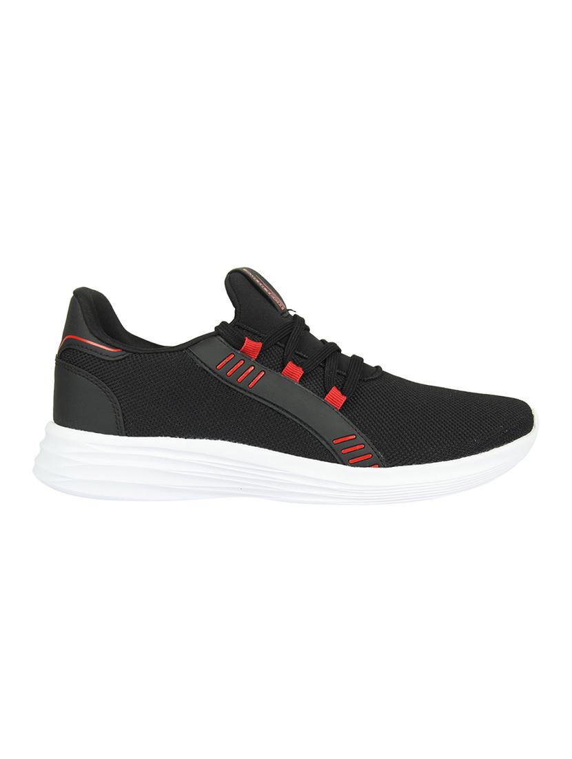 black fabric lace up sport shoes - 16803031 - Zoom Image - 2