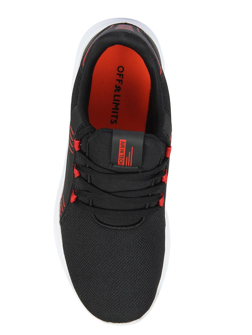 black fabric lace up sport shoes - 16803031 - Zoom Image - 5