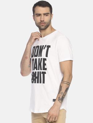 white typographic print t-shirt - 16803093 - Standard Image - 2