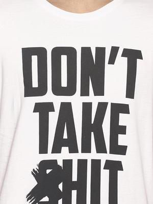 white typographic print t-shirt - 16803093 - Standard Image - 5