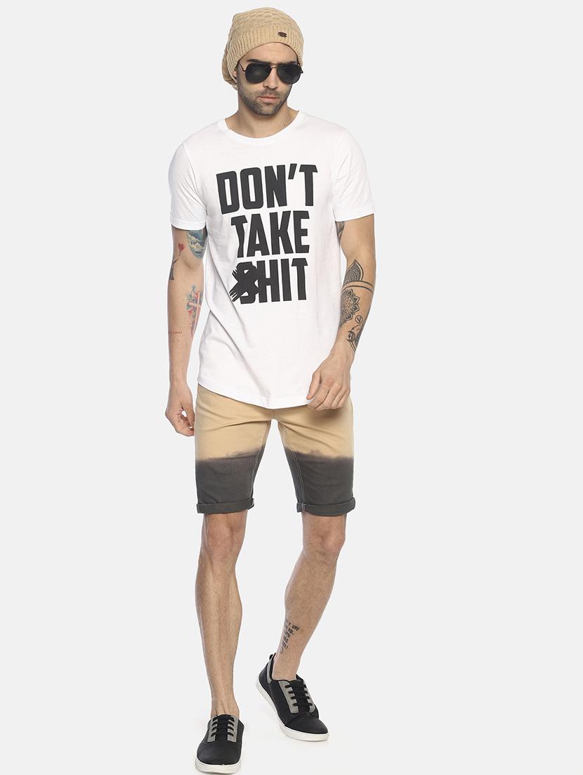 white typographic print t-shirt - 16803093 - Zoom Image - 4