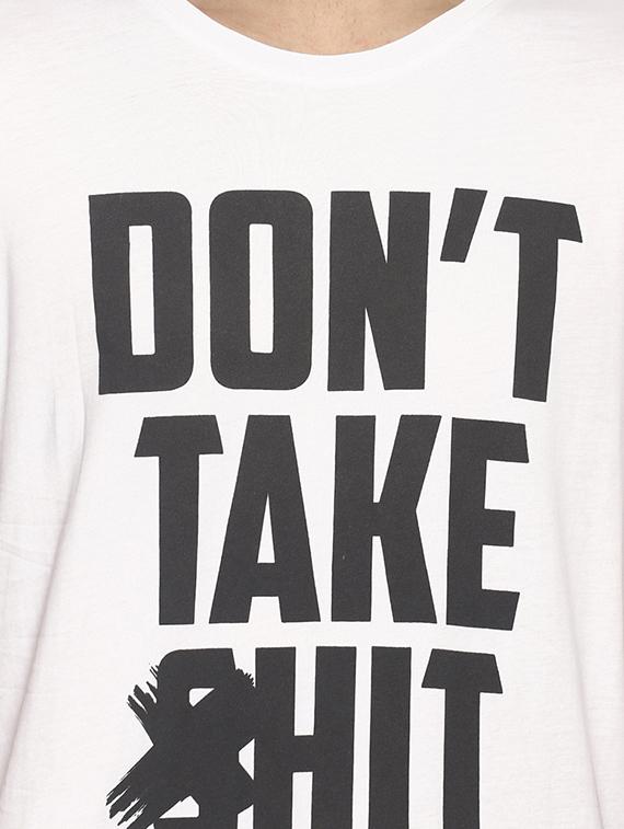white typographic print t-shirt - 16803093 - Zoom Image - 5