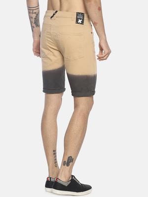 beige ombre denim shorts - 16803402 - Standard Image - 3