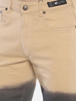 beige ombre denim shorts - 16803402 - Standard Image - 5