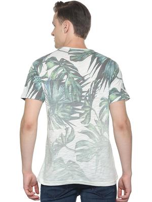 grey tropical print t-shirt - 16804193 - Standard Image - 2