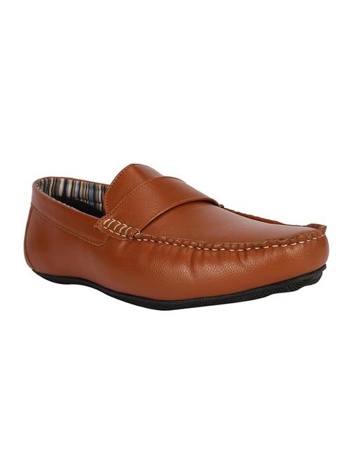 tan leather slipon loafers - 16804232 - Standard Image - 1