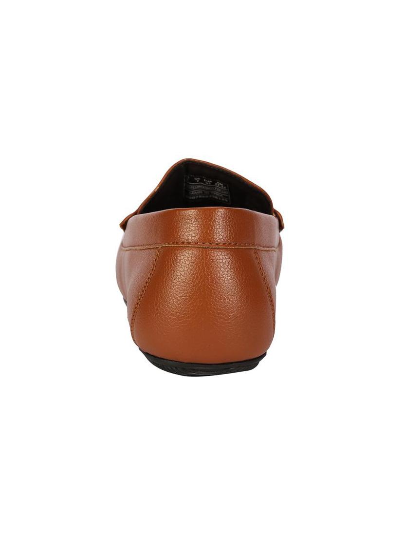 tan leather slipon loafers - 16804232 - Zoom Image - 3