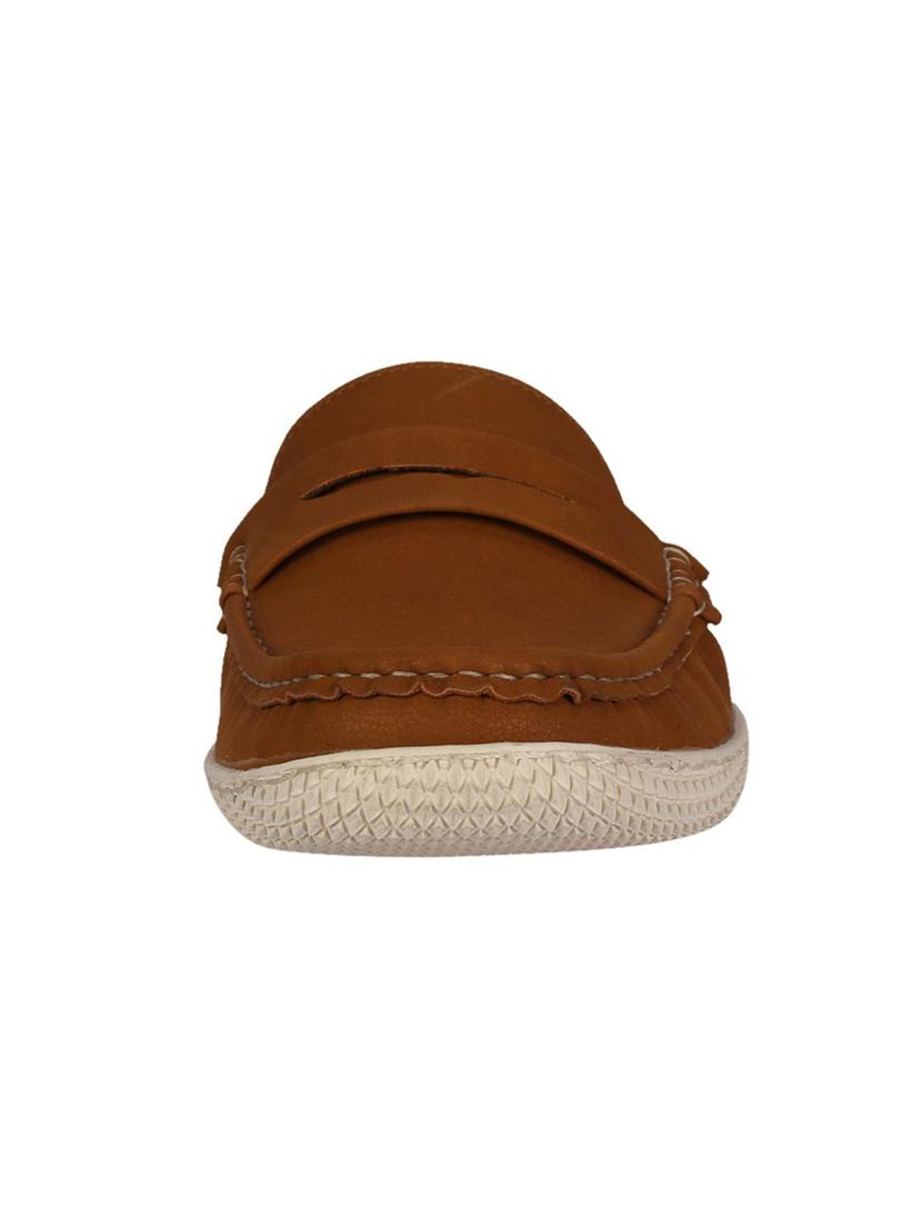 brown leather slipon loafers - 16804235 - Zoom Image - 4
