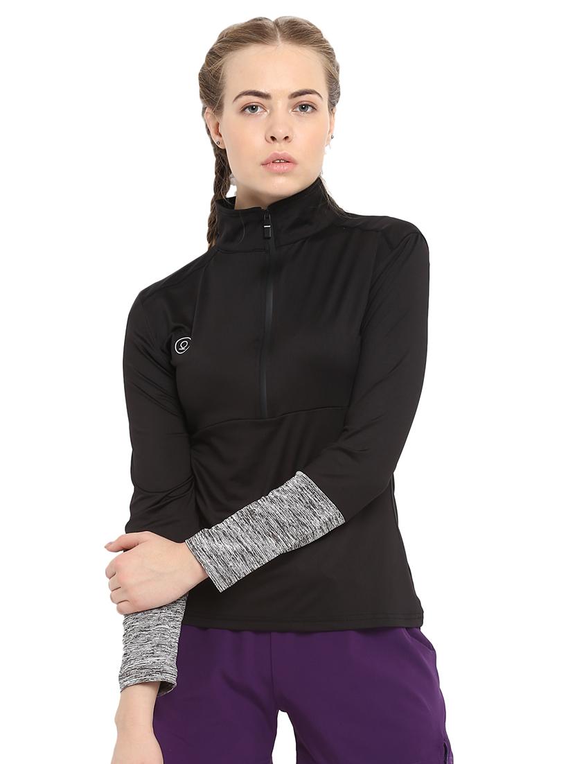long sleeved melange jacket - 16804313 - Zoom Image - 1