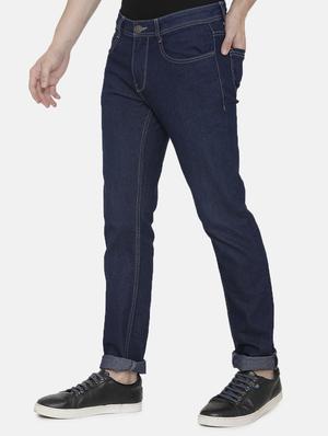 dark blue solid plain jeans - 16804583 - Standard Image - 2