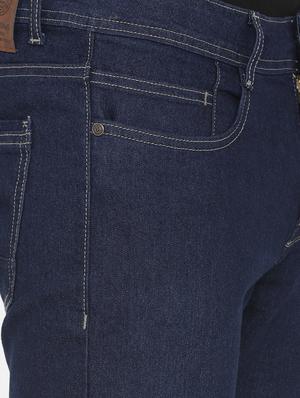 dark blue solid plain jeans - 16804583 - Standard Image - 5