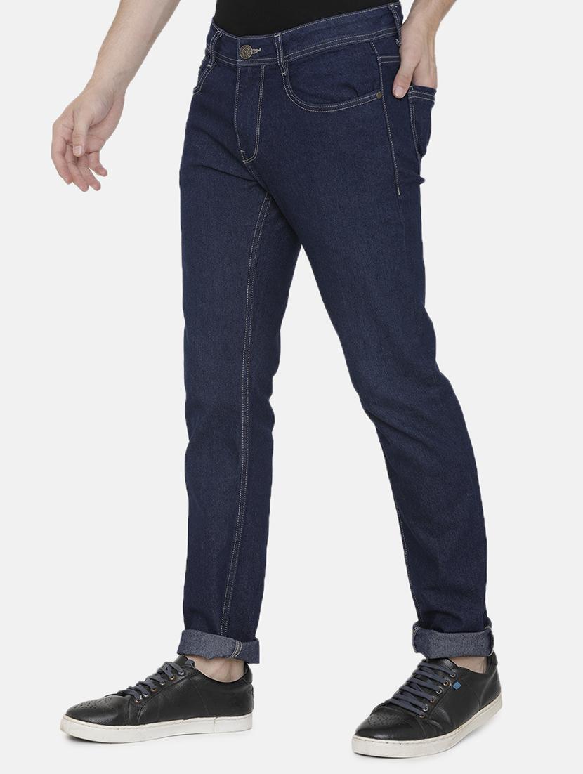 dark blue solid plain jeans - 16804583 - Zoom Image - 2