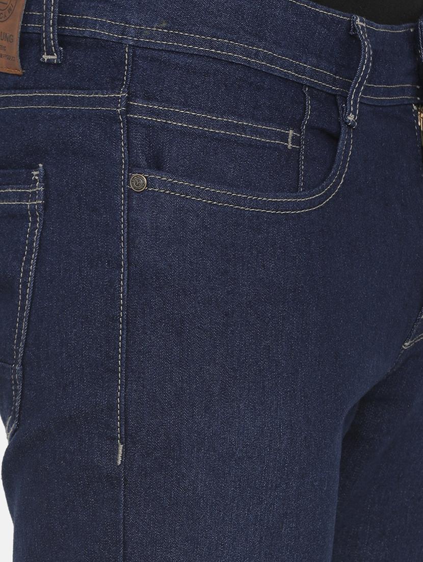 dark blue solid plain jeans - 16804583 - Zoom Image - 5