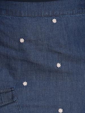 high rise embroidered a-line skirt - 16804589 - Standard Image - 5