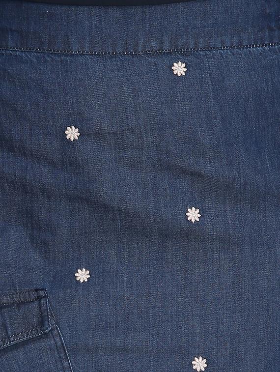 high rise embroidered a-line skirt - 16804589 - Zoom Image - 5