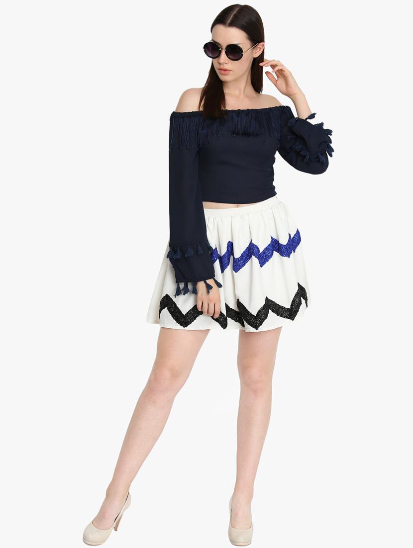 sequined embellished a-line skirt - 16804596 - Zoom Image - 4