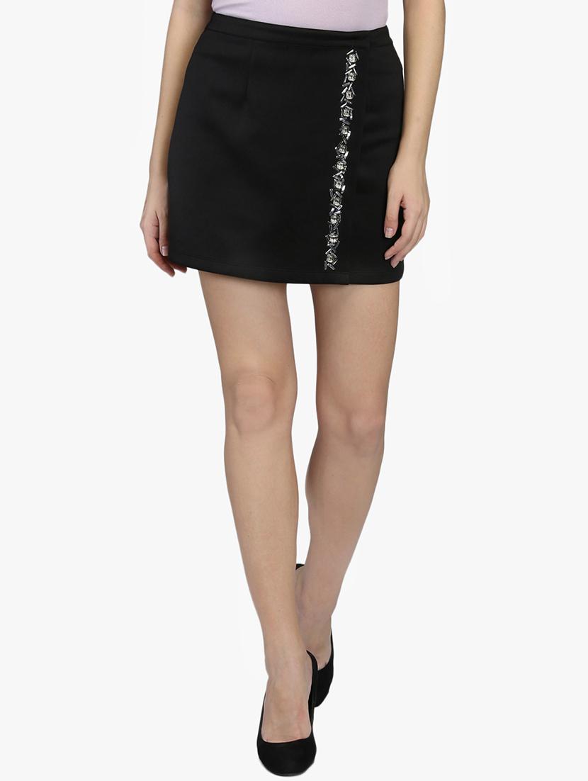high rise embellished a-line skirt - 16804603 - Zoom Image - 1