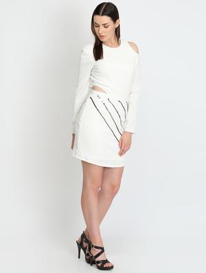 long sleeved sequined bodycon dress - 16804727 - Standard Image - 4