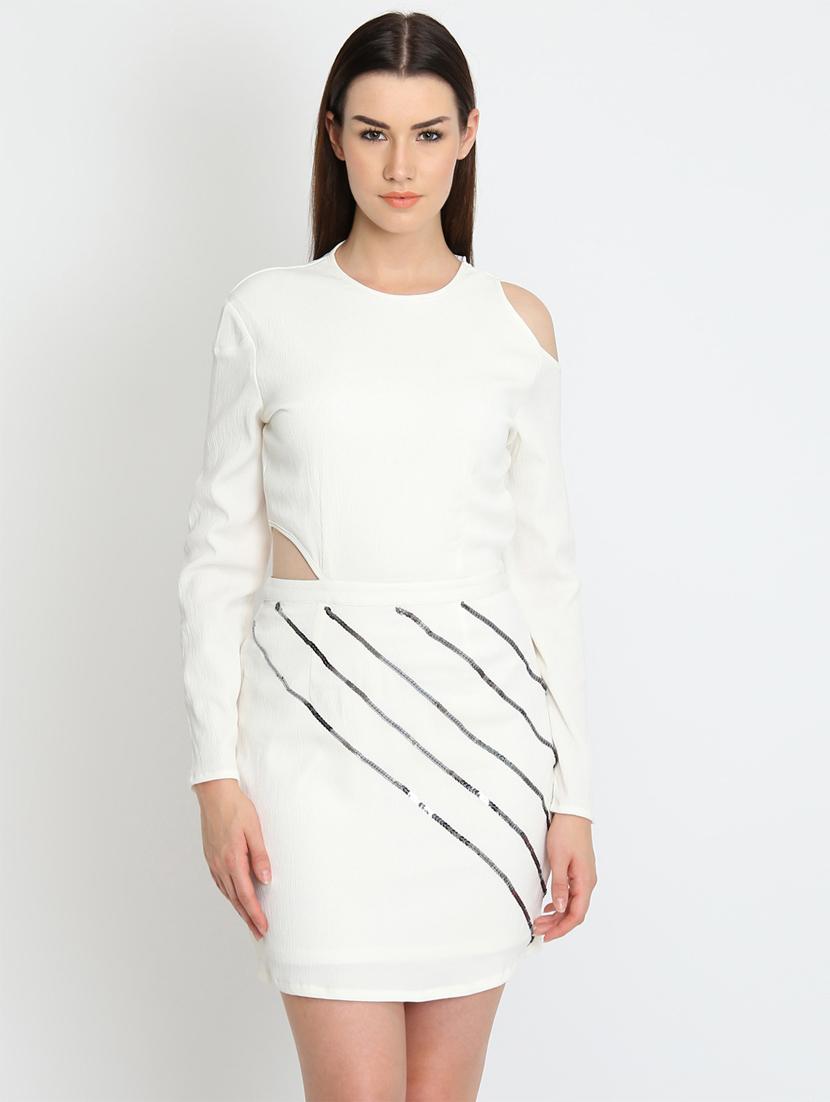long sleeved sequined bodycon dress - 16804727 - Zoom Image - 1