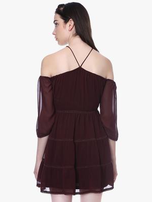 halter neck a-line dress - 16804790 - Standard Image - 3