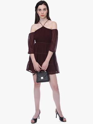 halter neck a-line dress - 16804790 - Standard Image - 4