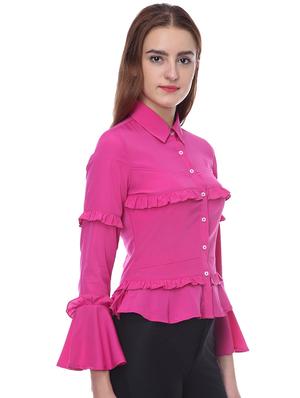 bell sleeved frill detail shirt - 16804885 - Standard Image - 2