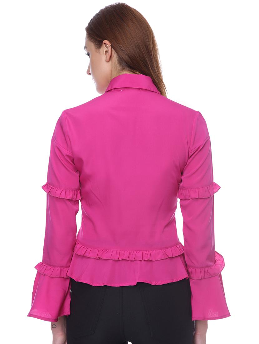 bell sleeved frill detail shirt - 16804885 - Zoom Image - 3