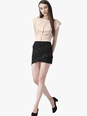 ruffle detail crop top - 16804886 - Standard Image - 4