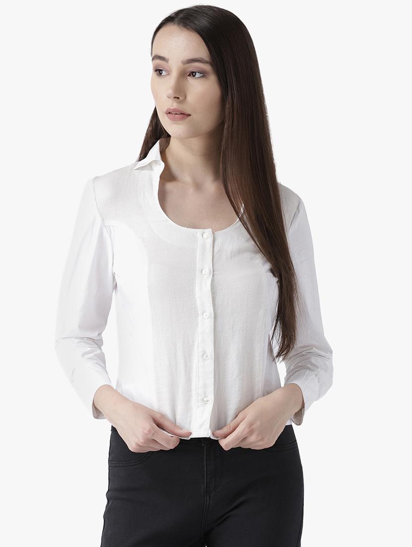 long sleeved solid shirt - 16804904 - Zoom Image - 1