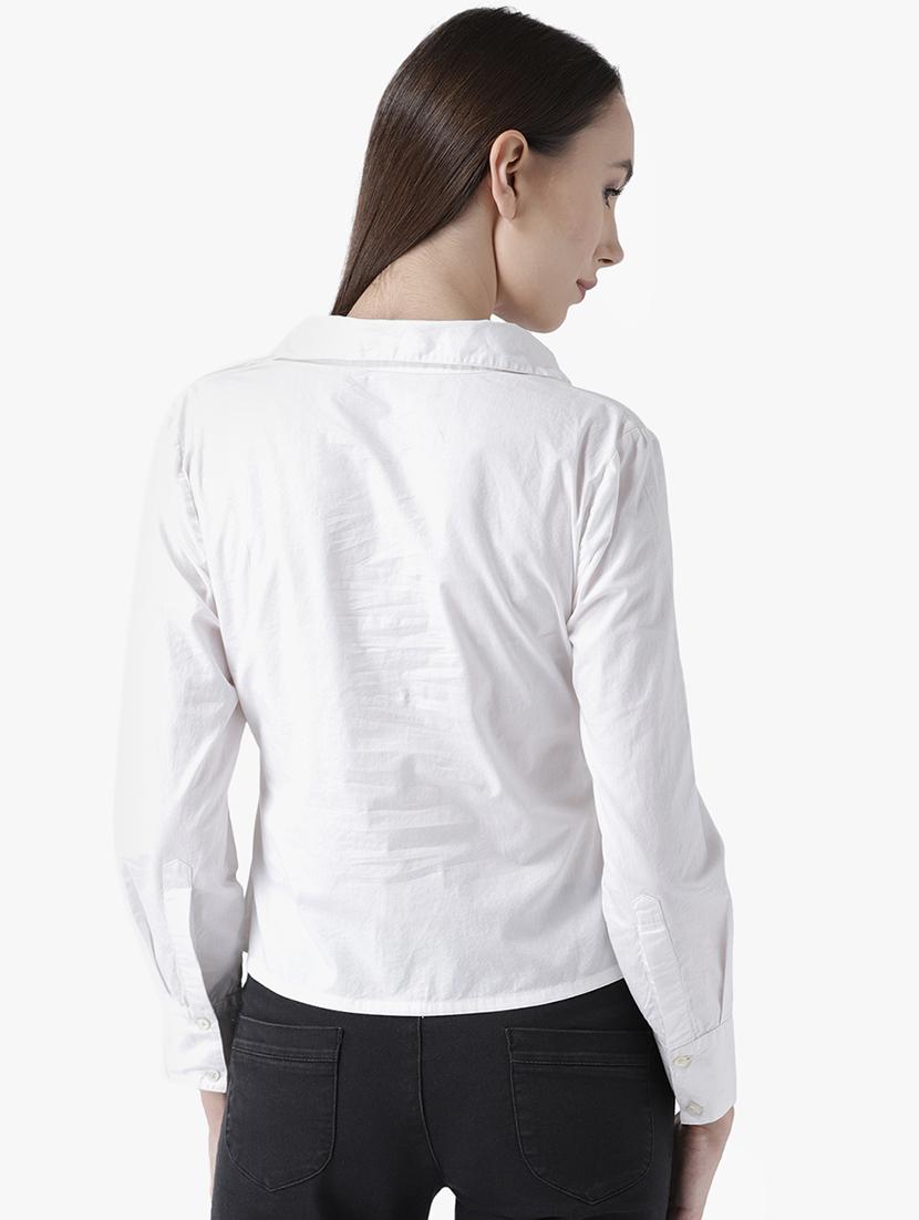 long sleeved solid shirt - 16804904 - Zoom Image - 3