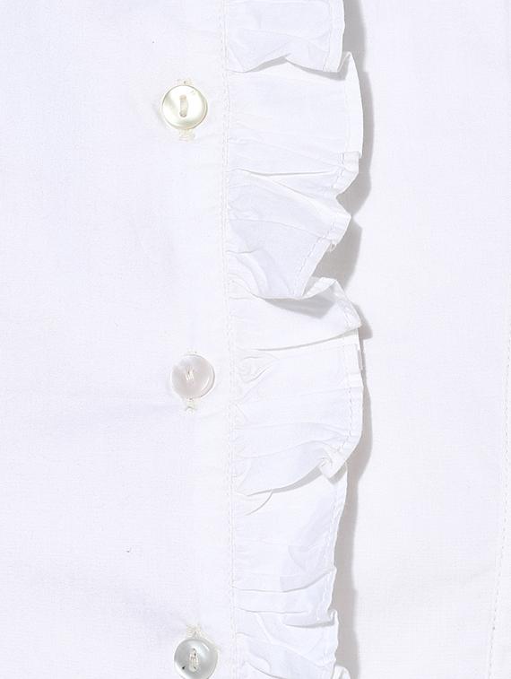 frill detail lace insert shirt - 16804914 - Zoom Image - 4