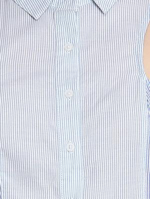 shirt collar striped shirt - 16804921 - Standard Image - 5