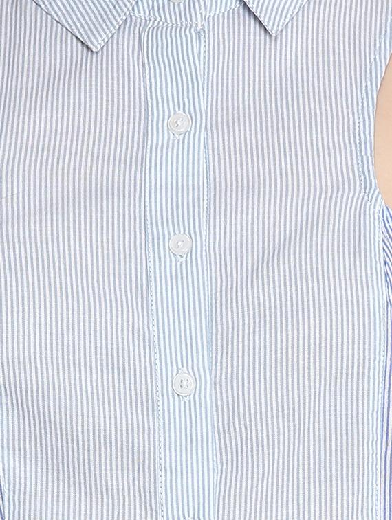 shirt collar striped shirt - 16804921 - Zoom Image - 5