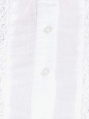 mandarin neck lace panel shirt - 16804977 - Standard Image - 5