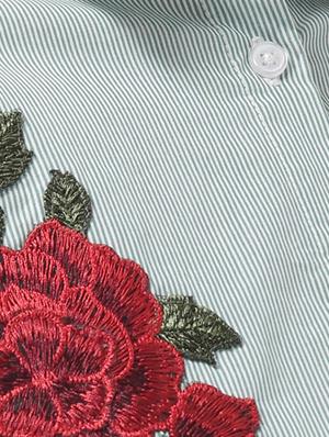 floral patch striped shirt - 16805005 - Standard Image - 5