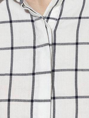 criss cross back grid pattern shirt - 16805014 - Standard Image - 4