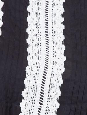 round neck lace detail top - 16805098 - Standard Image - 4