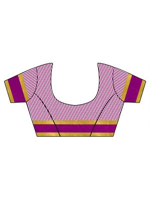 solid embroidered saree with blouse - 16805462 - Standard Image - 3