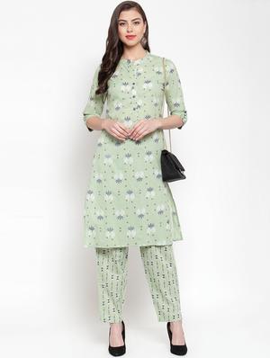 printed kurta palazzo set - 16805712 - Standard Image - 4
